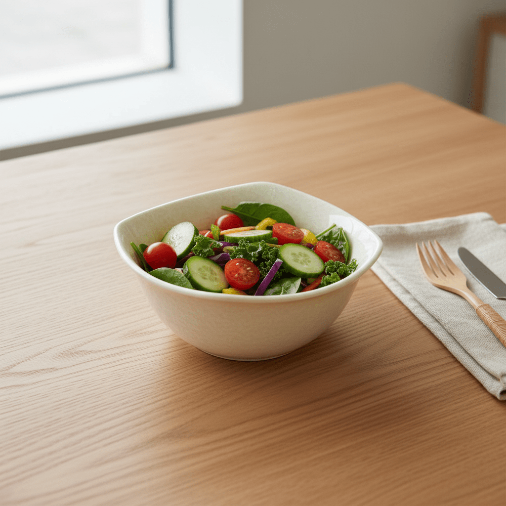 AKDC Melamine Cream Speckled Square Bowl Deep Serving Bowl for Soups, Salads and Snacks – 14 cm - Al Kabayel Discount CentreAKDC Melamine Cream Speckled Square Bowl Deep Serving Bowl for Soups, Salads and Snacks – 14 cmBowlsAKDCAl Kabayel Discount Centre