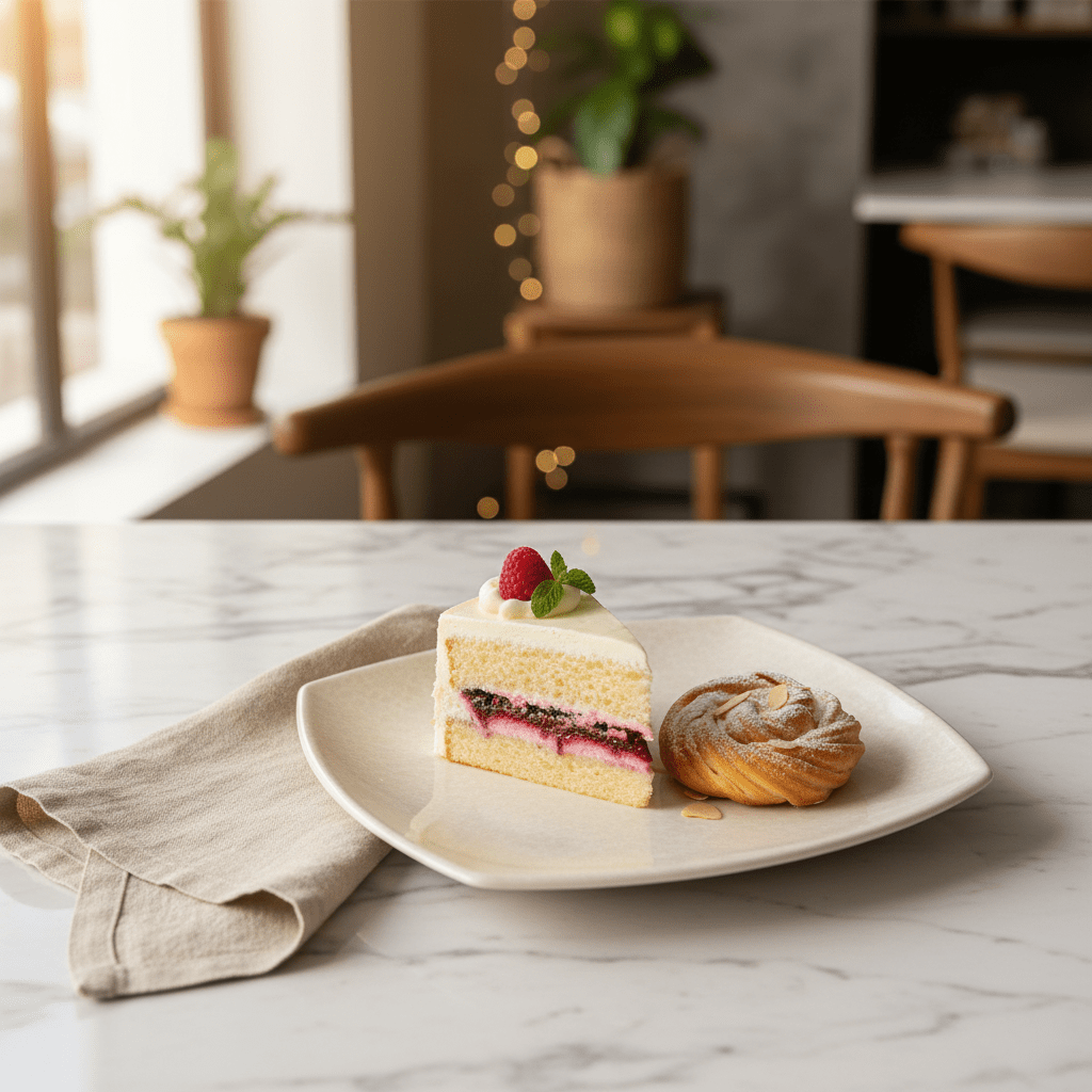 AKDC Melamine Cream Speckled Square Dessert Plate Perfect for Cakes, Pastries and Snacks – 20 cm - Al Kabayel Discount CentreAKDC Melamine Cream Speckled Square Dessert Plate Perfect for Cakes, Pastries and Snacks – 20 cmPlatesAKDCAl Kabayel Discount Centre