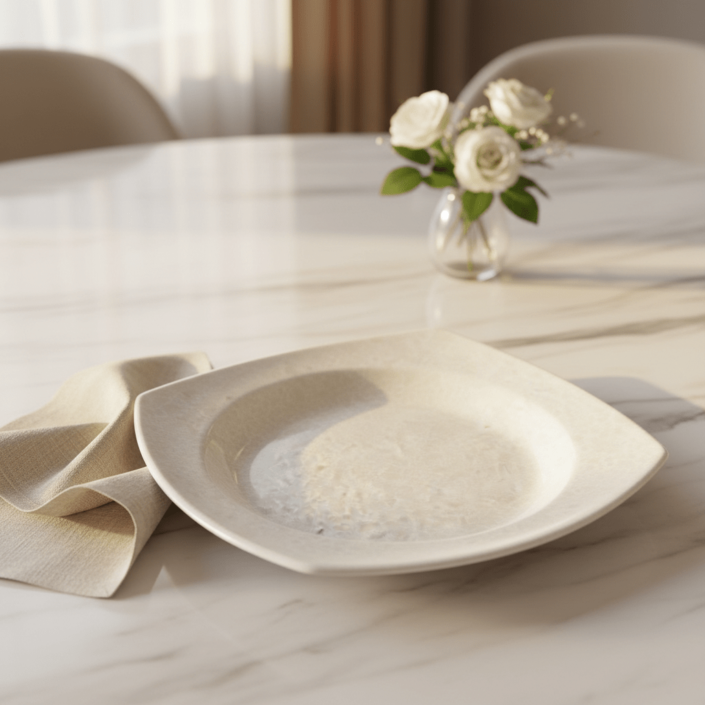 AKDC Melamine Large Cream Speckled Square Plate Stylish Serving Plate for Meals, Platters and Sharing Dishes – 21 cm - Al Kabayel Discount CentreAKDC Melamine Large Cream Speckled Square Plate Stylish Serving Plate for Meals, Platters and Sharing Dishes – 21 cmPlatesAKDCAl Kabayel Discount Centre