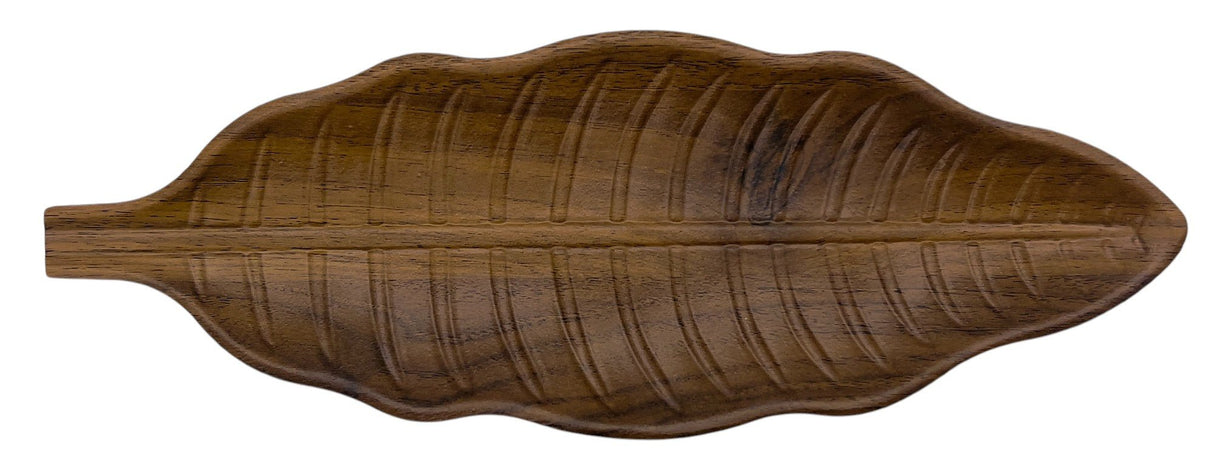 AKDC Melamine Leaf Serving Tray 37cm*14cm, Brown - Al Kabayel Discount CentreAKDC Melamine Leaf Serving Tray 37cm*14cm, BrownServing TraysAKDCAl Kabayel Discount Centre