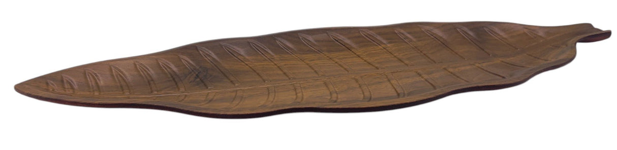 AKDC Melamine Leaf Serving Tray 59cm*22cm, Brown - Al Kabayel Discount CentreAKDC Melamine Leaf Serving Tray 59cm*22cm, BrownServing TraysAKDCAl Kabayel Discount Centre