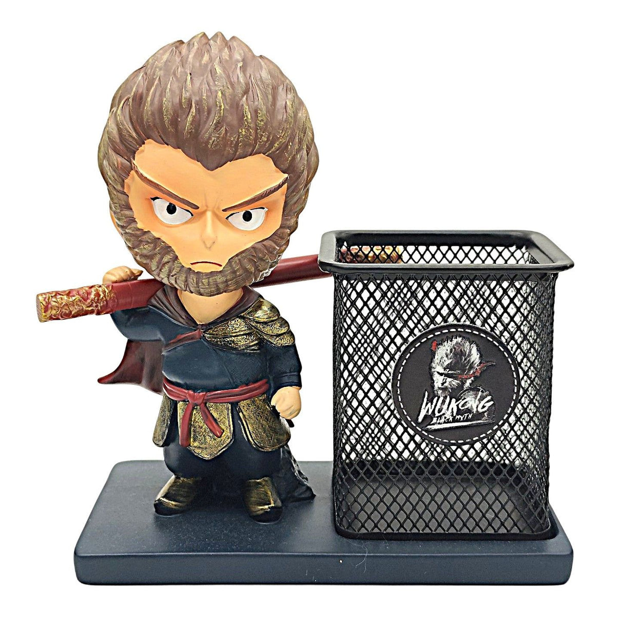 AKDC Mesh Pen Holder with 3D Wukong Monkey King Model - Al Kabayel Discount CentreAKDC Mesh Pen Holder with 3D Wukong Monkey King ModelDesk Accessories & OrganizersAKDCAl Kabayel Discount Centre