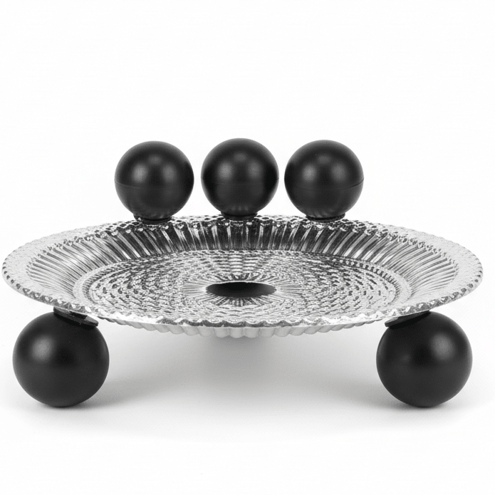 AKDC metal ball footed candy tray decorative serving tray luxury table display platter 15cm - Al Kabayel Discount CentreAKDC metal ball footed candy tray decorative serving tray luxury table display platter 15cmServing TraysAKDCAl Kabayel Discount Centre