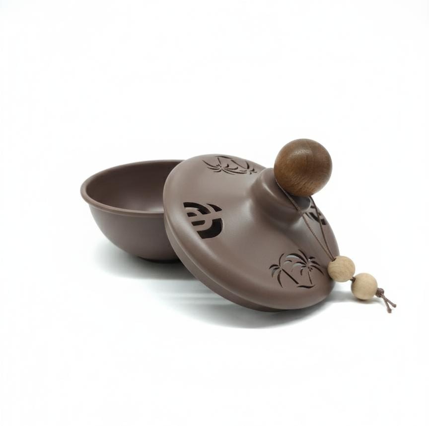 AKDC Metal Decorative Pot 13×12 cm in Brown Finish – Elegant Ramadan Special Accent Piece - Al Kabayel Discount CentreAKDC Metal Decorative Pot 13×12 cm in Brown Finish – Elegant Ramadan Special Accent PieceServing TraysAKDCAl Kabayel Discount Centre