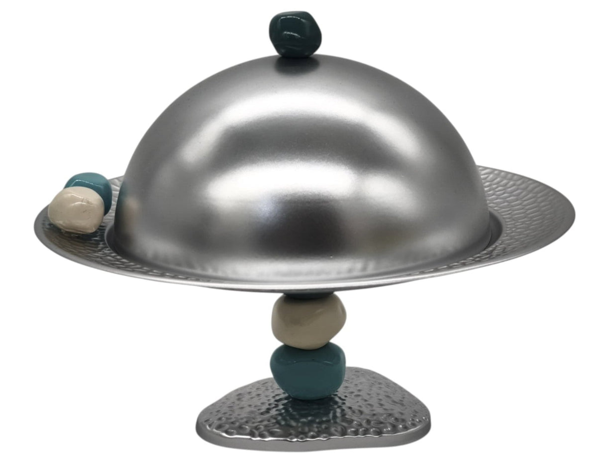 AKDC Metal Footed Candy Tray with Dome - Al Kabayel Discount CentreAKDC Metal Footed Candy Tray with DomeServing TraysAKDCAl Kabayel Discount Centre