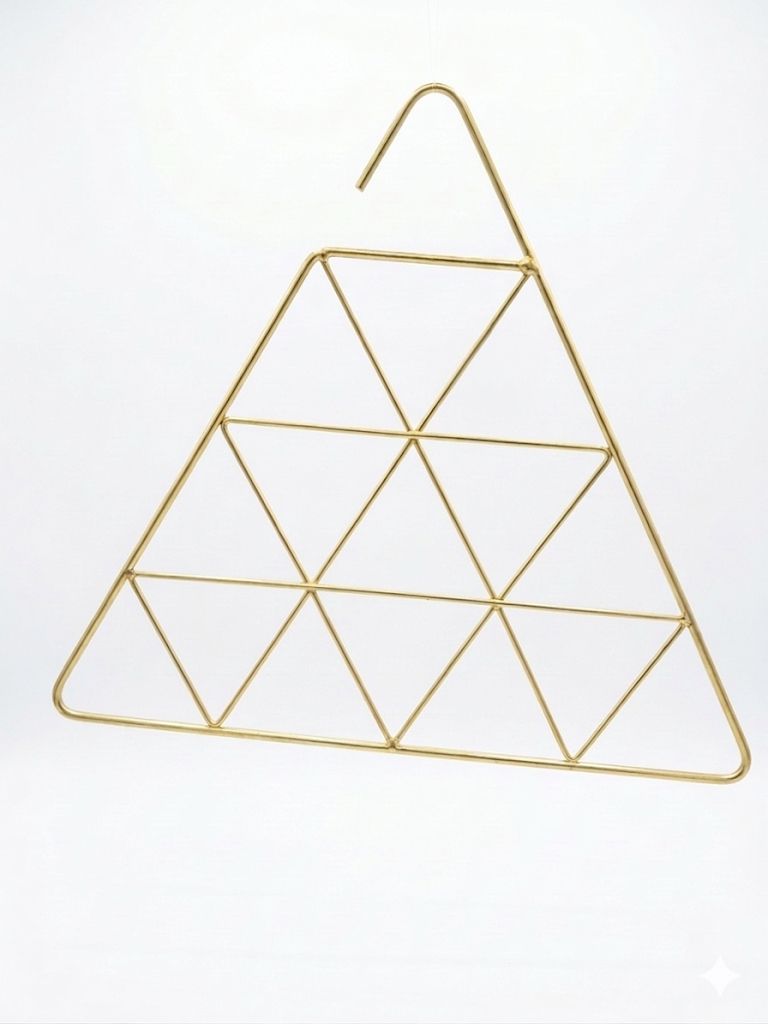 AKDC Metal Hanger 39.5cm, Triangle Shape, Gold - Al Kabayel Discount CentreAKDC Metal Hanger 39.5cm, Triangle Shape, GoldOrganizers & AccessoriesAKDCAl Kabayel Discount Centre