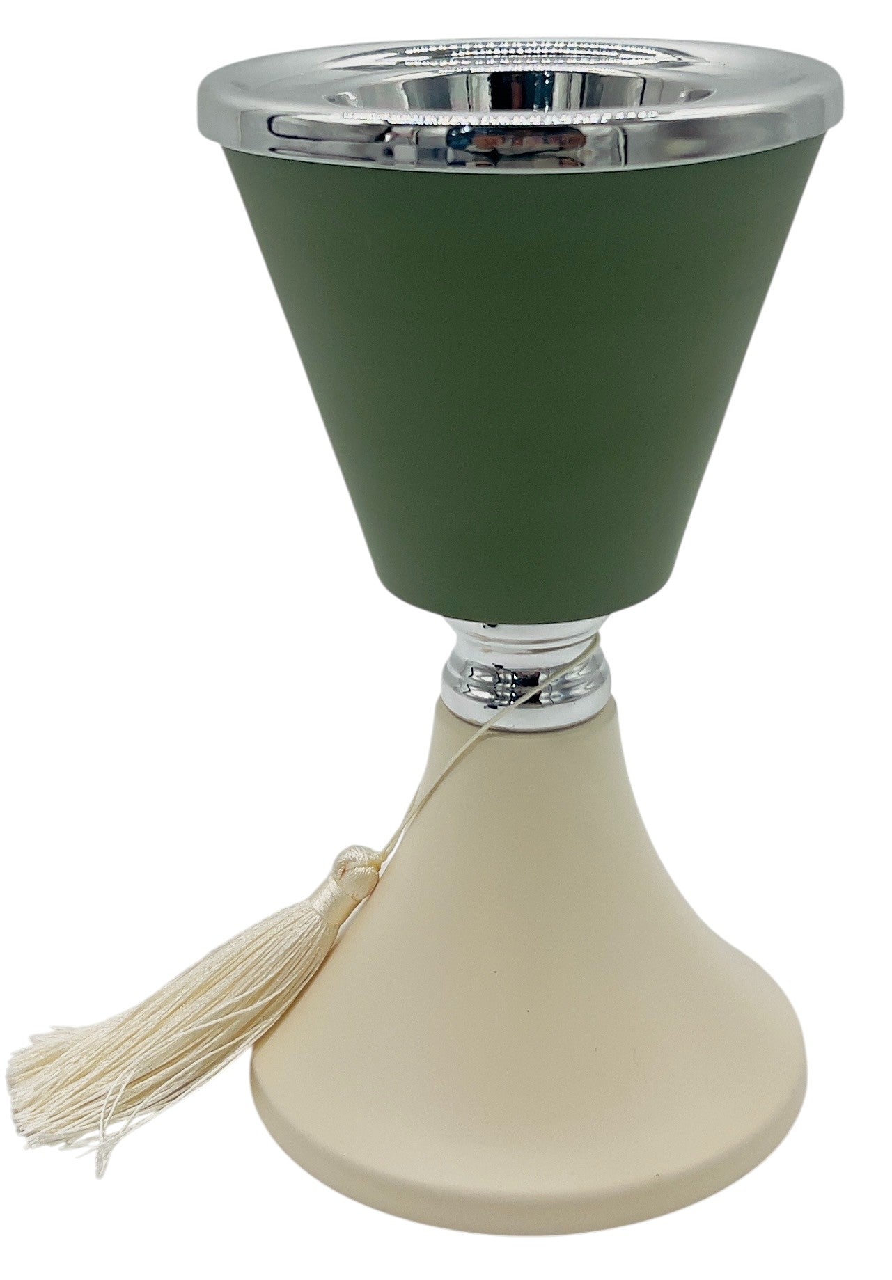 AKDC Metal Incense Burner 11cm*19.5cm, Ivory/Green - Al Kabayel Discount CentreAKDC Metal Incense Burner 11cm*19.5cm, Ivory/GreenHome Décor AccentsAKDCAl Kabayel Discount Centre