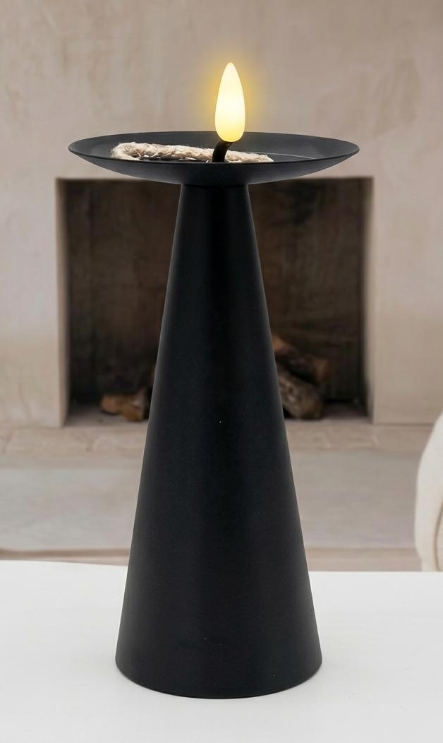 AKDC Metal LED Candle Light – Black | 16×9 cm - Al Kabayel Discount CentreAKDC Metal LED Candle Light – Black | 16×9 cmHome Décor AccentsAKDCAl Kabayel Discount Centre