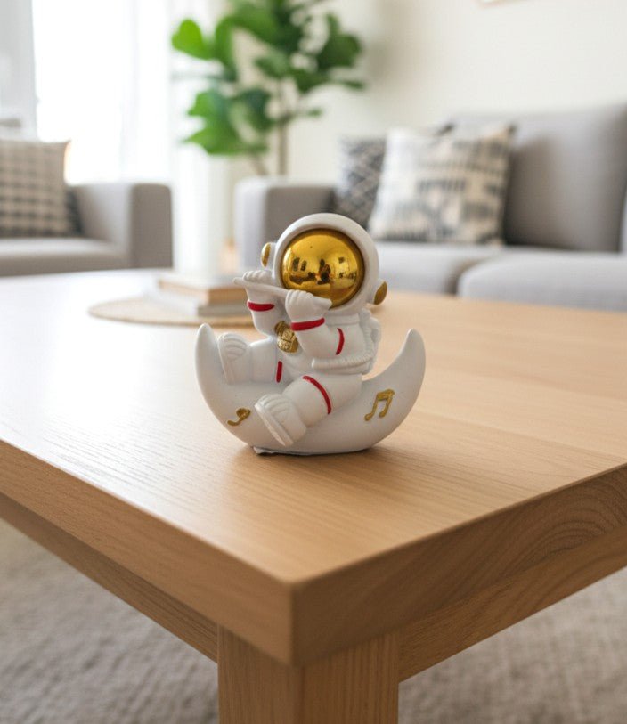 AKDC Mini Ceramic Astronaut Playing Flute Figurine – White Music Lover Space Décor 5 cm - Al Kabayel Discount CentreAKDC Mini Ceramic Astronaut Playing Flute Figurine – White Music Lover Space Décor 5 cmHome Décor AccentsAKDCAl Kabayel Discount Centre