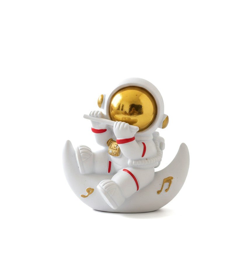 AKDC Mini Ceramic Astronaut Playing Flute Figurine – White Music Lover Space Décor 5 cm - Al Kabayel Discount CentreAKDC Mini Ceramic Astronaut Playing Flute Figurine – White Music Lover Space Décor 5 cmHome Décor AccentsAKDCAl Kabayel Discount Centre