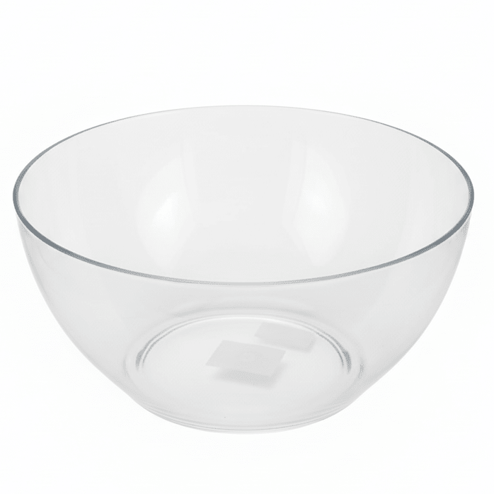 AKDC Minimalist Round Clear Acrylic Serving Bowl for Salads, Fruits and Snacks – Modern Multipurpose Design 25 cm - Al Kabayel Discount CentreAKDC Minimalist Round Clear Acrylic Serving Bowl for Salads, Fruits and Snacks – Modern Multipurpose Design 25 cmBowlsAKDCAl Kabayel Discount Centre