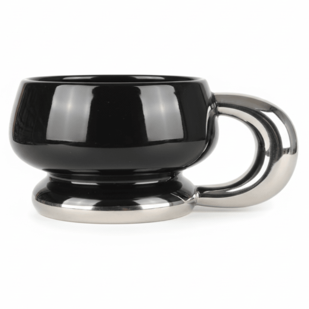 AKDC Minimalist Style Ceramic Mug 400 ml – Premium Silver and Black Solid Color Design Mug for Office, Home and Gifting - Al Kabayel Discount CentreAKDC Minimalist Style Ceramic Mug 400 ml – Premium Silver and Black Solid Color Design Mug for Office, Home and GiftingMugsAKDCAl Kabayel Discount Centre