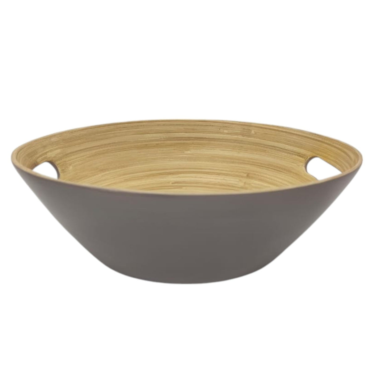 AKDC Modern Bamboo Oval Shape Serving Bowl With Handle - 29cmX25cmX10cm - CadetBlue&Bamboo - Al Kabayel Discount CentreAKDC Modern Bamboo Oval Shape Serving Bowl With Handle - 29cmX25cmX10cm - CadetBlue&BambooBowlsAKDCAl Kabayel Discount Centre