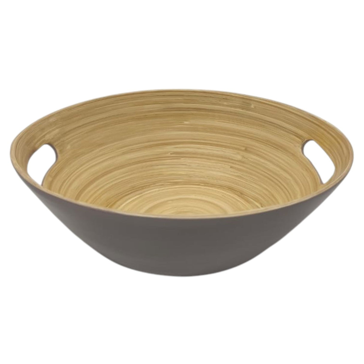 AKDC Modern Bamboo Oval Shape Serving Bowl With Handle - 29cmX25cmX10cm - CadetBlue&Bamboo - Al Kabayel Discount CentreAKDC Modern Bamboo Oval Shape Serving Bowl With Handle - 29cmX25cmX10cm - CadetBlue&BambooBowlsAKDCAl Kabayel Discount Centre