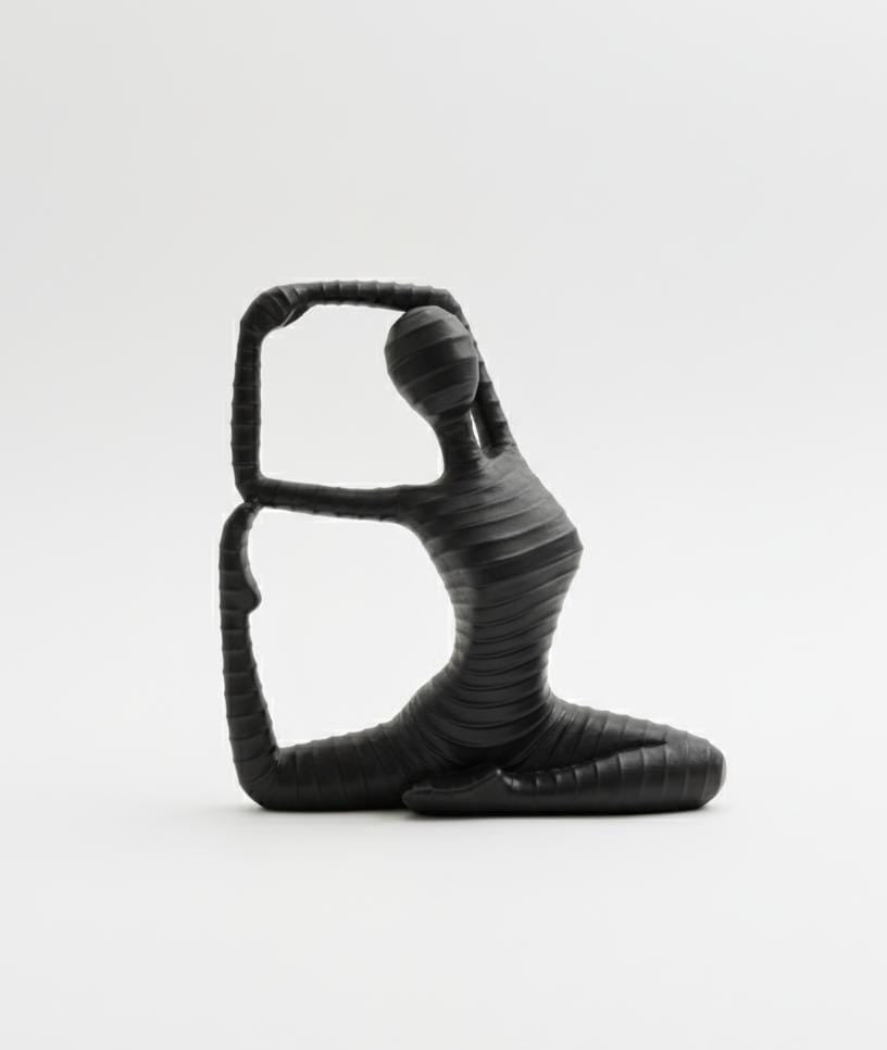 AKDC Modern Ceramic Yoga Girl Figurine – Black Meditative Sitting Pose Décor 16 cm - Al Kabayel Discount CentreAKDC Modern Ceramic Yoga Girl Figurine – Black Meditative Sitting Pose Décor 16 cmHome Décor AccentsAKDCAl Kabayel Discount Centre