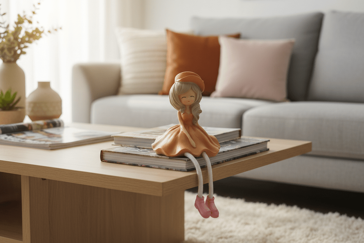 AKDC Modern Polyresin Girl Figurine – Stylish Contemporary Decorative Showpiece for Home Interiors, Orange, 14 cm - Al Kabayel Discount CentreAKDC Modern Polyresin Girl Figurine – Stylish Contemporary Decorative Showpiece for Home Interiors, Orange, 14 cmHome Décor AccentsAKDCAl Kabayel Discount Centre