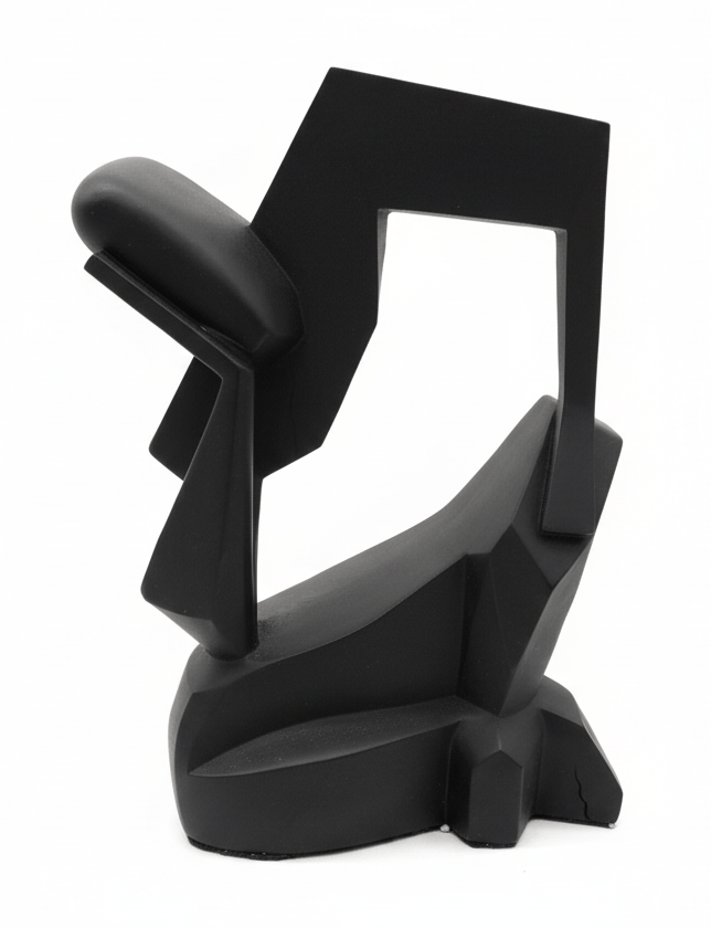 AKDC Modern Polyresin Unique Abstract Decorative Showpiece – Luxury Statement Home Accent Sculpture, Black, 26 cm - Al Kabayel Discount CentreAKDC Modern Polyresin Unique Abstract Decorative Showpiece – Luxury Statement Home Accent Sculpture, Black, 26 cmHome Décor AccentsAKDCAl Kabayel Discount Centre