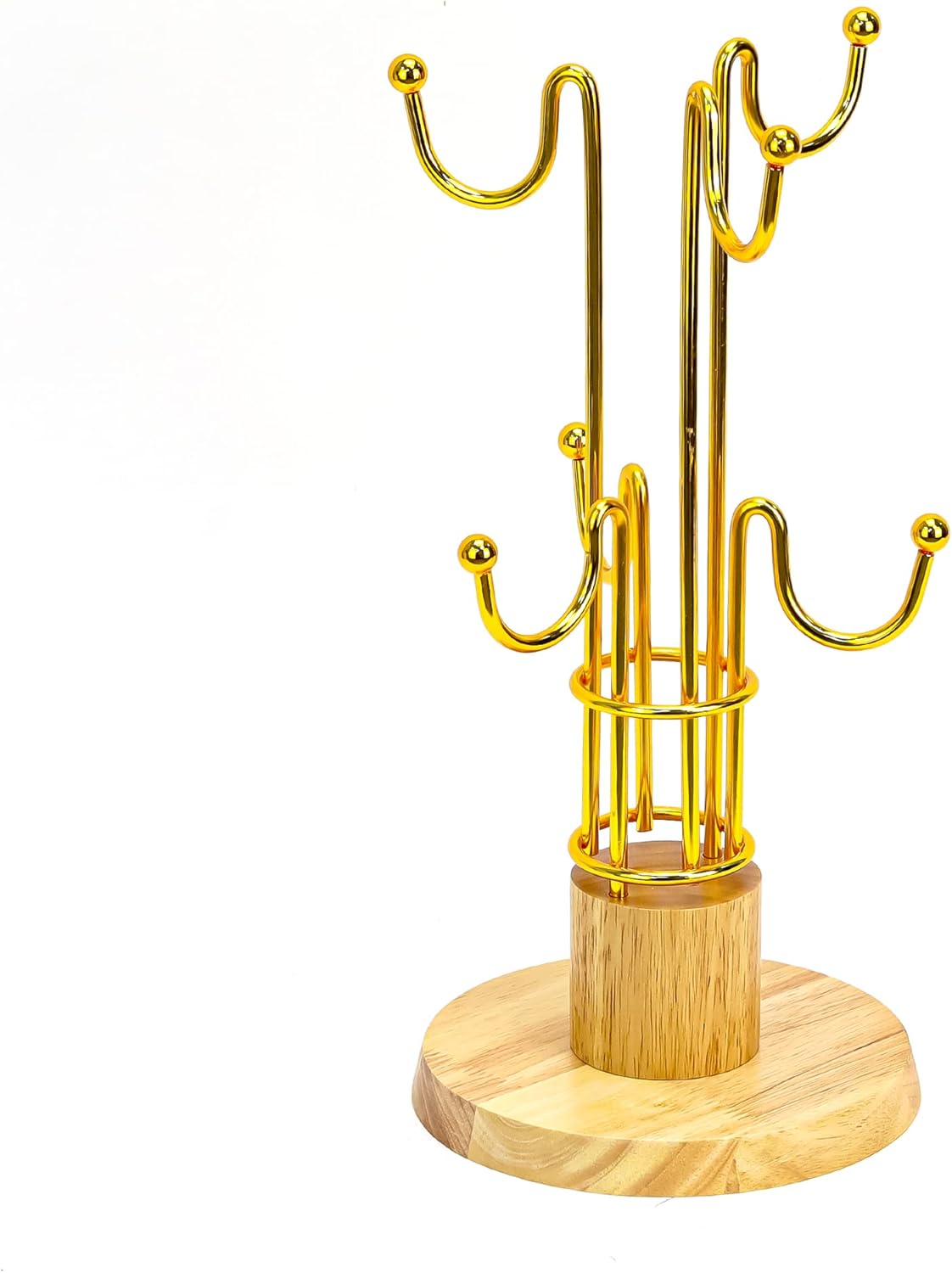 AKDC Mug Tree Holder Stand, 6 - Hook Coffee Tea Cup Rack for Kitchen Countertop, Pantry, Coffee Bar, Black (17x38cm) - Al Kabayel Discount CentreAKDC Mug Tree Holder Stand, 6 - Hook Coffee Tea Cup Rack for Kitchen Countertop, Pantry, Coffee Bar, Black (17x38cm)AKDCAl Kabayel Discount Centre