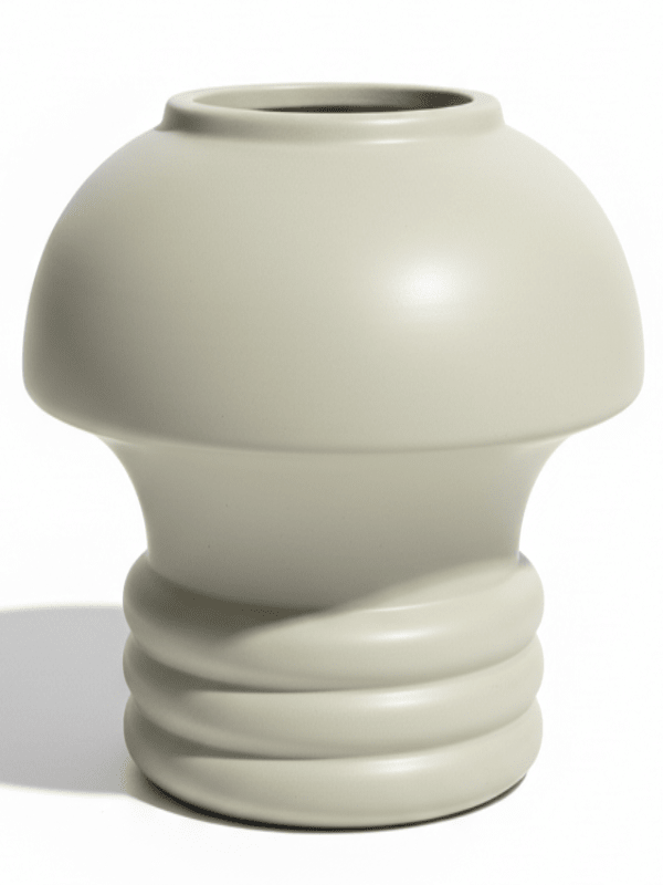 AKDC Mushroom - Style Ceramic Flower Vase – Green Contemporary Decorative Design, 12 × 14 cm - Al Kabayel Discount CentreAKDC Mushroom - Style Ceramic Flower Vase – Green Contemporary Decorative Design, 12 × 14 cmFlower/Plant PotsAKDCAl Kabayel Discount Centre