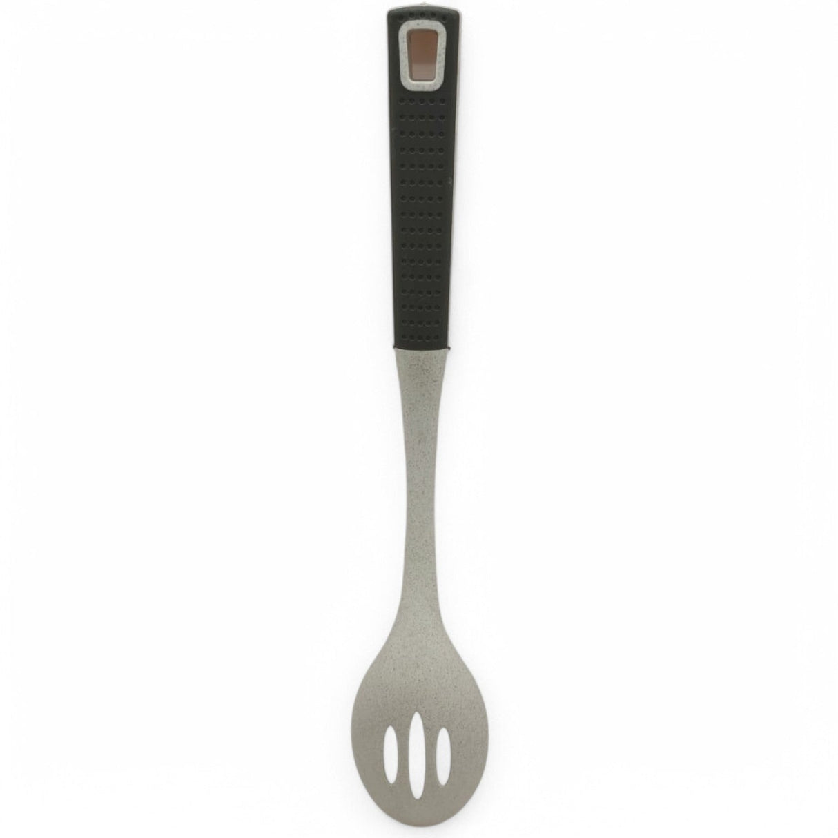 AKDC Nylon Slotted Spoon And Silicone Handle - 35cmX6cm - White&Grey - Al Kabayel Discount CentreAKDC Nylon Slotted Spoon And Silicone Handle - 35cmX6cm - White&GreyCookware AccessoriesAKDCAl Kabayel Discount Centre