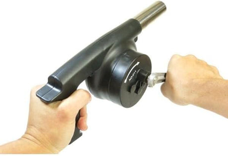 AKDC Outdoor Cooking BBQ Fan Air Blower, Hand Crank Fan Air Blower Grill Picnic Camping Stove Accessories for Barbecue Fire Bellows Hand Crank Tool - Al Kabayel Discount CenterAKDC Outdoor Cooking BBQ Fan Air Blower, Hand Crank Fan Air Blower Grill Picnic Camping Stove Accessories for Barbecue Fire Bellows Hand Crank ToolBarbecue & Outdoor DiningAKDCAl Kabayel Discount Center