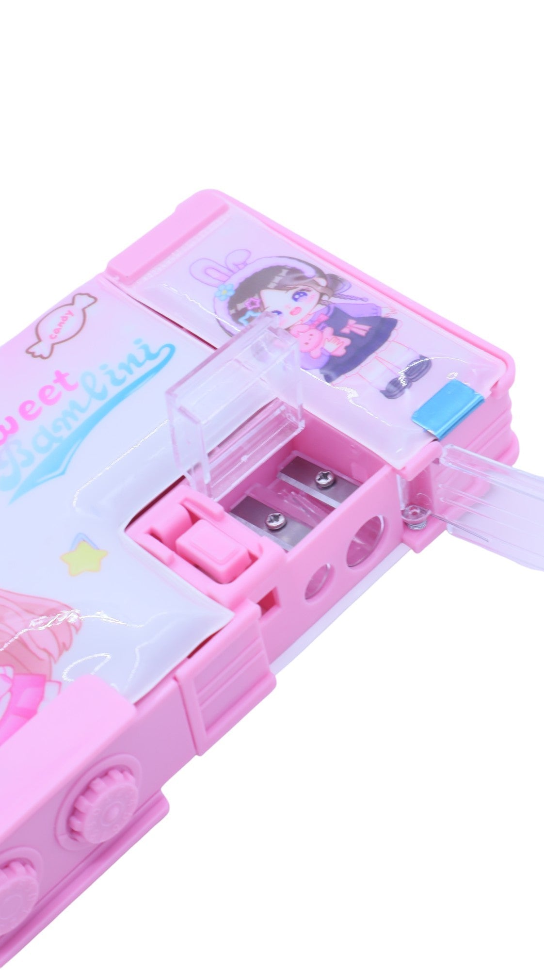 AKDC Pencil Case with Password 21 Lock Calculator and Sharpener Cute Girl Design - Al Kabayel Discount CentreAKDC Pencil Case with Password 21 Lock Calculator and Sharpener Cute Girl DesignPencil CasesAKDCAl Kabayel Discount Centre