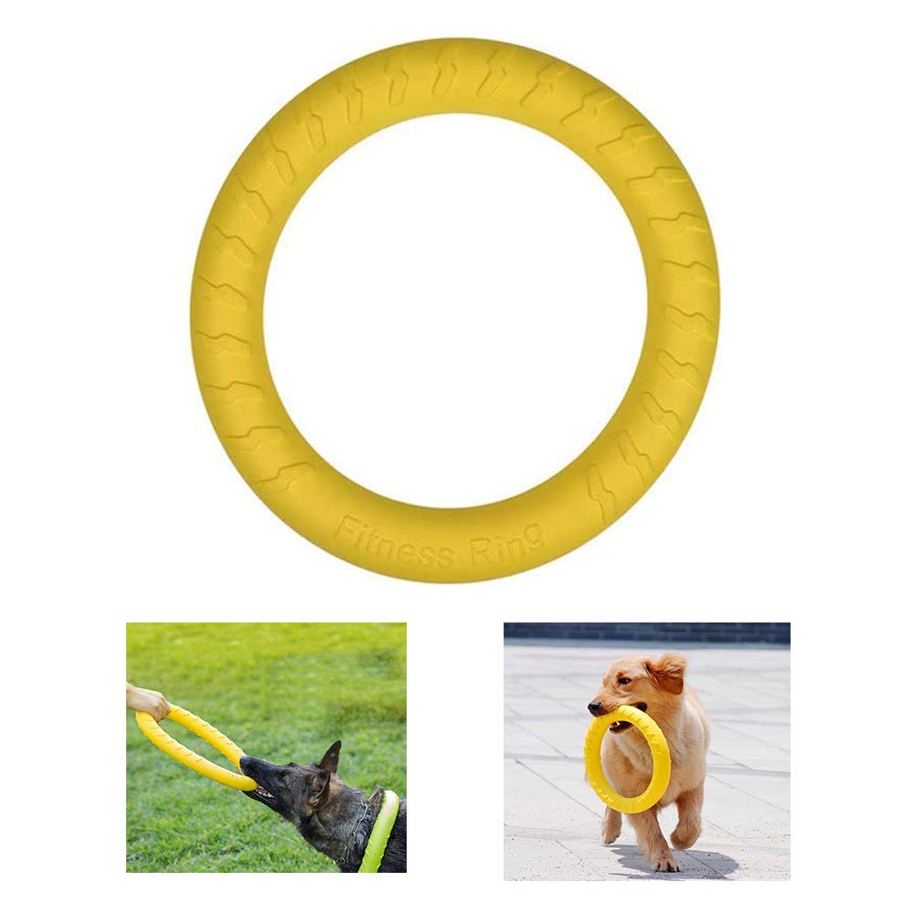 AKDC Pets Fitness Training Ring 28cm – Large Yellow Dog Exercise and Chew Toy, Strong & Long - Lasting Ring for Playtime and Training Sessions - Al Kabayel Discount CentreAKDC Pets Fitness Training Ring 28cm – Large Yellow Dog Exercise and Chew Toy, Strong & Long - Lasting Ring for Playtime and Training SessionsPet SuppliesAKDCAl Kabayel Discount Centre