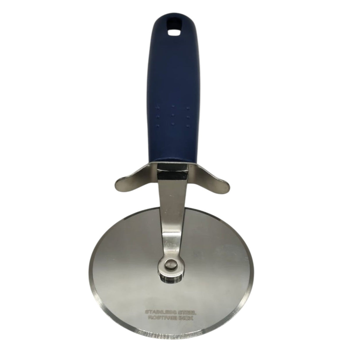 AKDC Pizza Cutter Stainless Steel Blade With Plastic Handle - 20cmX7cm - Blue&Steel - Al Kabayel Discount CentreAKDC Pizza Cutter Stainless Steel Blade With Plastic Handle - 20cmX7cm - Blue&SteelKitchen Utensils & GadgetsAKDCAl Kabayel Discount Centre