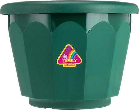AKDC Planter Pot Grovel With Tray Width 13CM Height 10CM Green Color - Al Kabayel Discount CentreAKDC Planter Pot Grovel With Tray Width 13CM Height 10CM Green ColorFlower/Plant PotsAKDCAl Kabayel Discount Centre