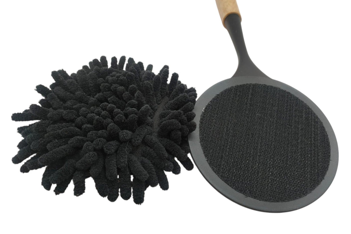 AKDC Plastic Dust Cotton Cloth Brush Bomboo Handle 32cm - Black - Al Kabayel Discount CentreAKDC Plastic Dust Cotton Cloth Brush Bomboo Handle 32cm - BlackCleaning SuppliesAKDCAl Kabayel Discount Centre