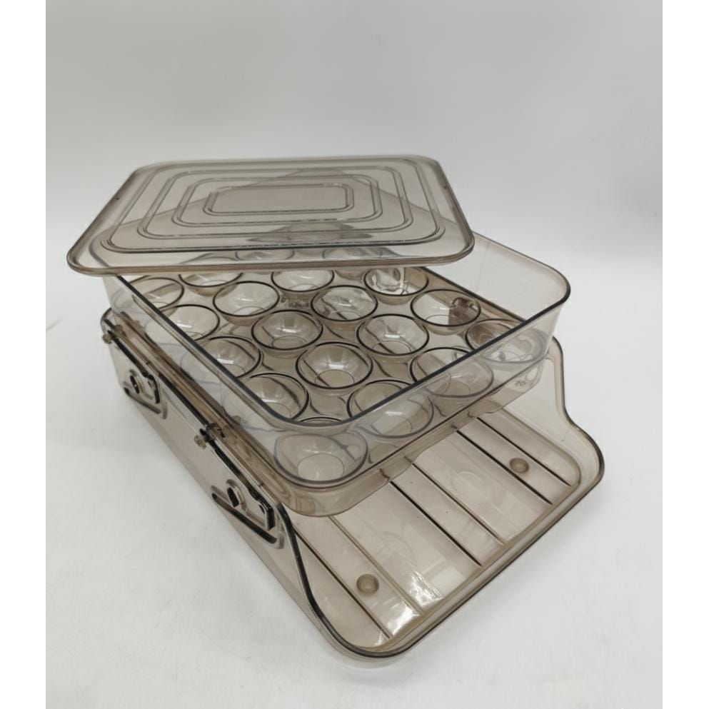 AKDC Plastic Egg Storage Box – 20 Egg Capacity, Transparent Brown Container for Refrigerator Organization - Al Kabayel Discount CentreAKDC Plastic Egg Storage Box – 20 Egg Capacity, Transparent Brown Container for Refrigerator OrganizationOrganizers & AccessoriesAKDCAl Kabayel Discount Centre