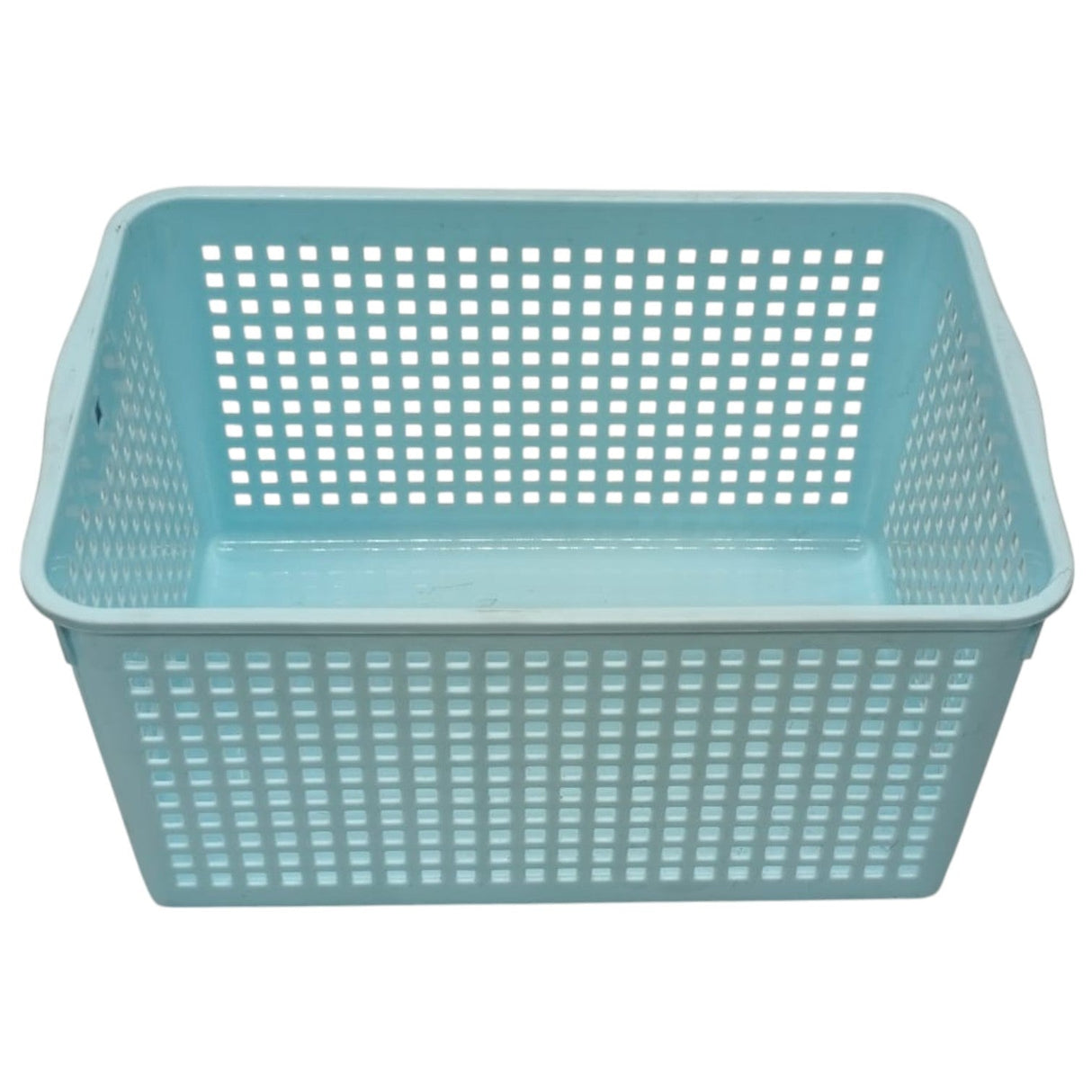 AKDC Plastic Fruit Vegetable Storage Basket - 27cmX18cmX14cm - Cyan - Al Kabayel Discount CentreAKDC Plastic Fruit Vegetable Storage Basket - 27cmX18cmX14cm - CyanOrganizers & AccessoriesAKDCAl Kabayel Discount Centre