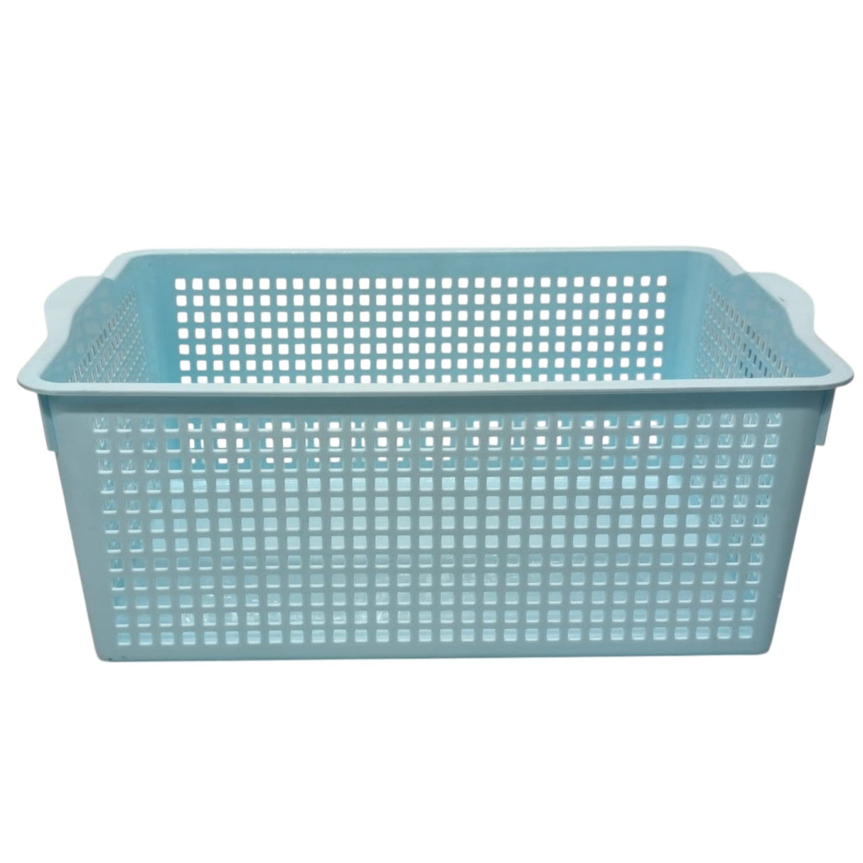 AKDC Plastic Fruit Vegetable Storage Basket - 38cmX26cmX15cm - Cyan - Al Kabayel Discount CentreAKDC Plastic Fruit Vegetable Storage Basket - 38cmX26cmX15cm - CyanOrganizers & AccessoriesAKDCAl Kabayel Discount Centre