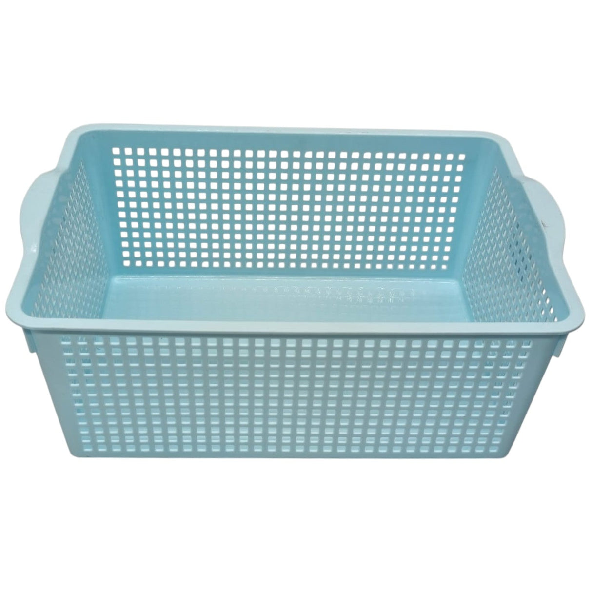 AKDC Plastic Fruit Vegetable Storage Basket - 38cmX26cmX15cm - Cyan - Al Kabayel Discount CentreAKDC Plastic Fruit Vegetable Storage Basket - 38cmX26cmX15cm - CyanOrganizers & AccessoriesAKDCAl Kabayel Discount Centre