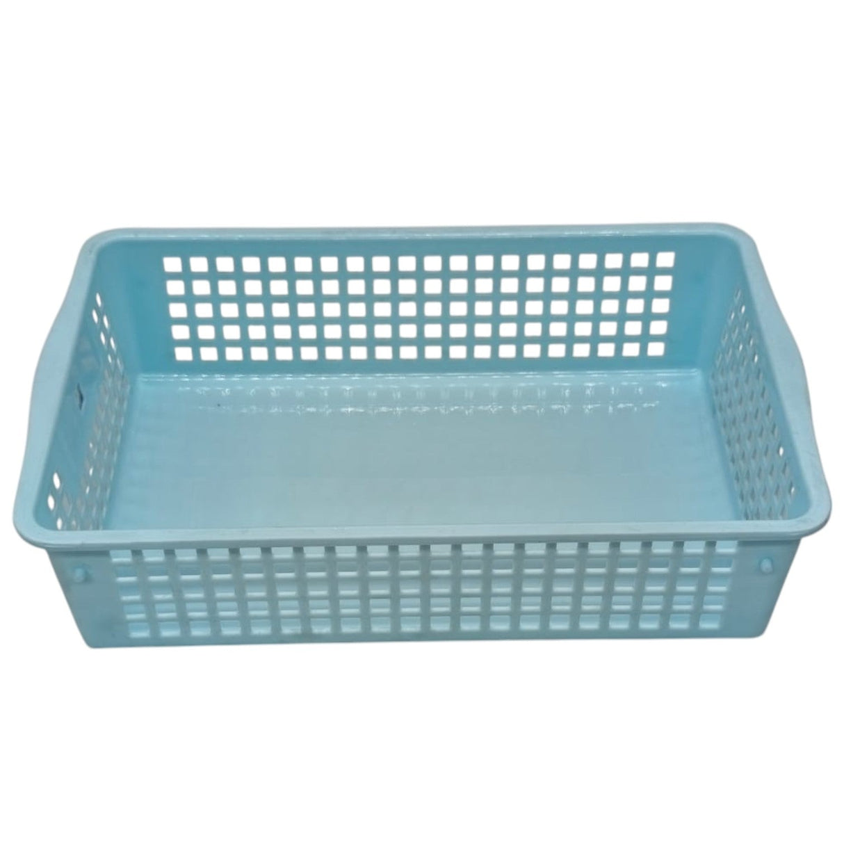 AKDC Plastic Fruit Vegetable Tray Storage Basket - 24cmX15cmX6cm - Cyan - Al Kabayel Discount CentreAKDC Plastic Fruit Vegetable Tray Storage Basket - 24cmX15cmX6cm - CyanOrganizers & AccessoriesAKDCAl Kabayel Discount Centre