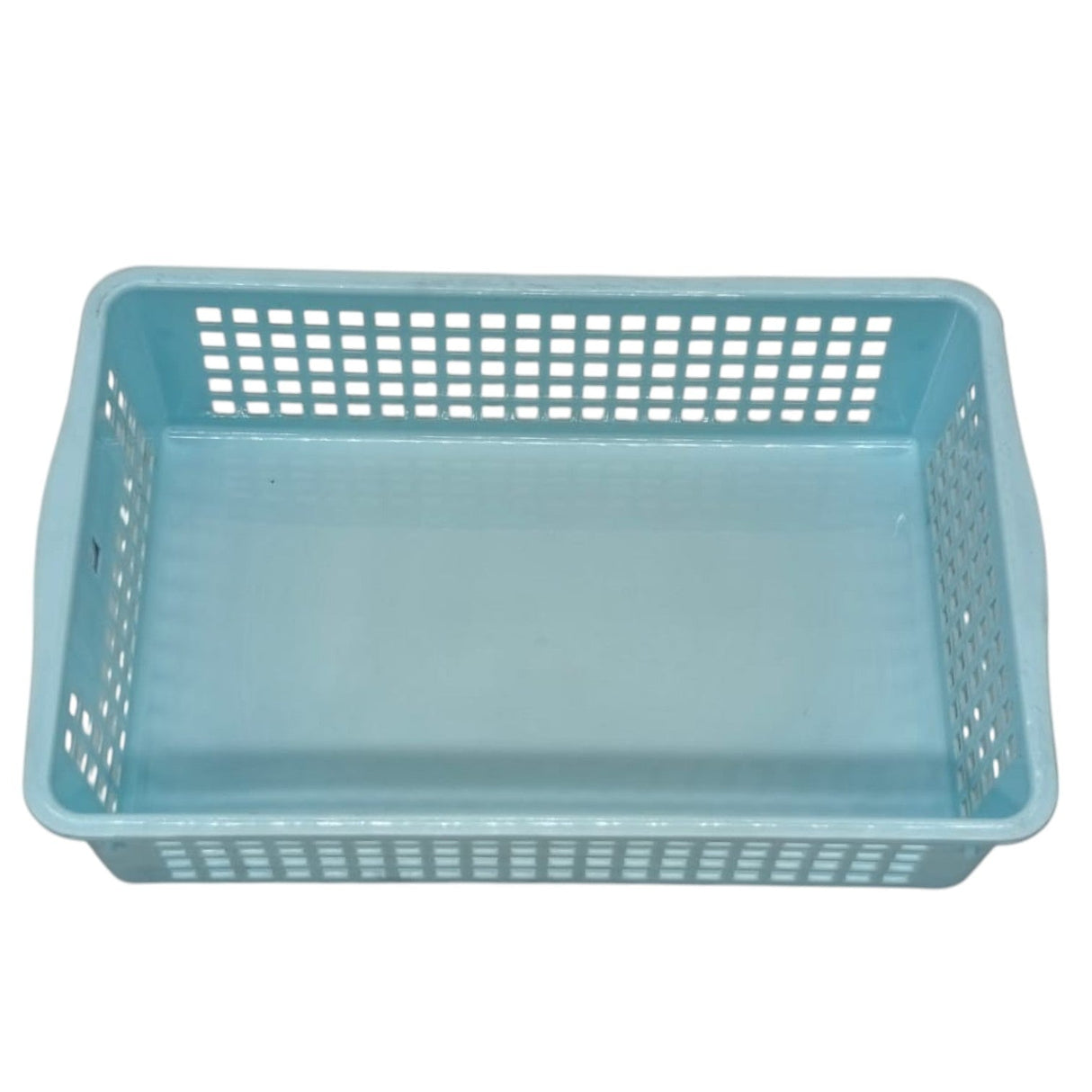 AKDC Plastic Fruit Vegetable Tray Storage Basket - 24cmX15cmX6cm - Cyan - Al Kabayel Discount CentreAKDC Plastic Fruit Vegetable Tray Storage Basket - 24cmX15cmX6cm - CyanOrganizers & AccessoriesAKDCAl Kabayel Discount Centre