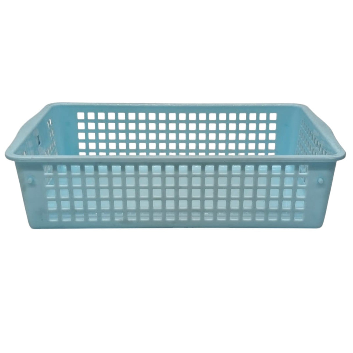 AKDC Plastic Fruit Vegetable Tray Storage Basket - 24cmX15cmX6cm - Cyan - Al Kabayel Discount CentreAKDC Plastic Fruit Vegetable Tray Storage Basket - 24cmX15cmX6cm - CyanOrganizers & AccessoriesAKDCAl Kabayel Discount Centre