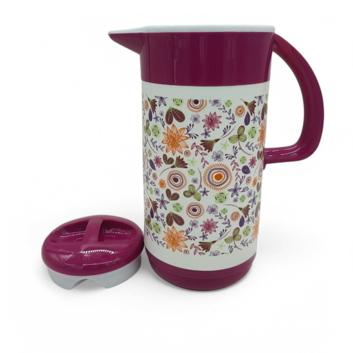 AKDC Plastic Jug 1.5Liter Pitcher Floral Print Clear Plastic Water Jug with Lid, Fridge Jug, Shatter Proof, Great for Iced Tea, Sangria, Lemonade, Juice - Al Kabayel Discount CentreAKDC Plastic Jug 1.5Liter Pitcher Floral Print Clear Plastic Water Jug with Lid, Fridge Jug, Shatter Proof, Great for Iced Tea, Sangria, Lemonade, JuiceJugsAKDCAl Kabayel Discount Centre