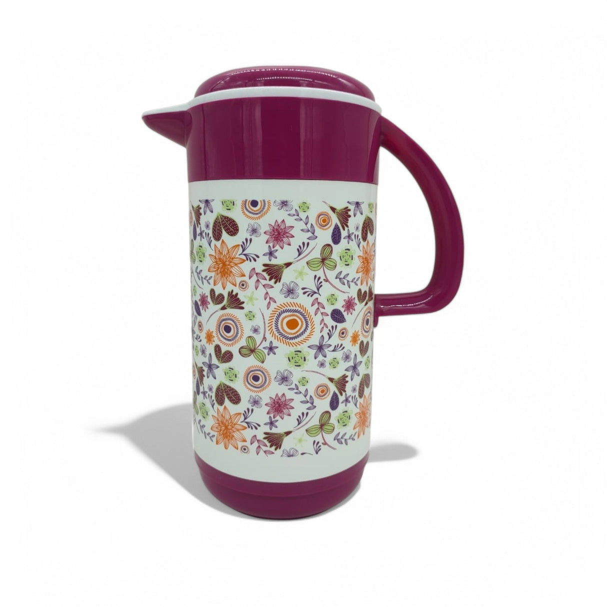 AKDC Plastic Jug 1.5Liter Pitcher Floral Print Clear Plastic Water Jug with Lid, Fridge Jug, Shatter Proof, Great for Iced Tea, Sangria, Lemonade, Juice - Al Kabayel Discount CentreAKDC Plastic Jug 1.5Liter Pitcher Floral Print Clear Plastic Water Jug with Lid, Fridge Jug, Shatter Proof, Great for Iced Tea, Sangria, Lemonade, JuiceJugsAKDCAl Kabayel Discount Centre