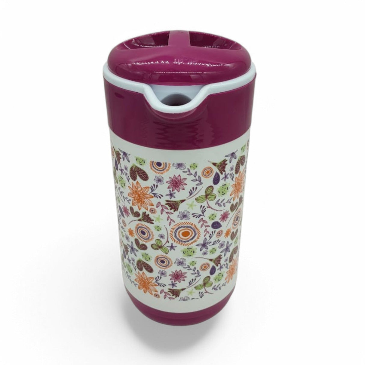 AKDC Plastic Jug 1.5Liter Pitcher Floral Print Clear Plastic Water Jug with Lid, Fridge Jug, Shatter Proof, Great for Iced Tea, Sangria, Lemonade, Juice - Al Kabayel Discount CentreAKDC Plastic Jug 1.5Liter Pitcher Floral Print Clear Plastic Water Jug with Lid, Fridge Jug, Shatter Proof, Great for Iced Tea, Sangria, Lemonade, JuiceJugsAKDCAl Kabayel Discount Centre