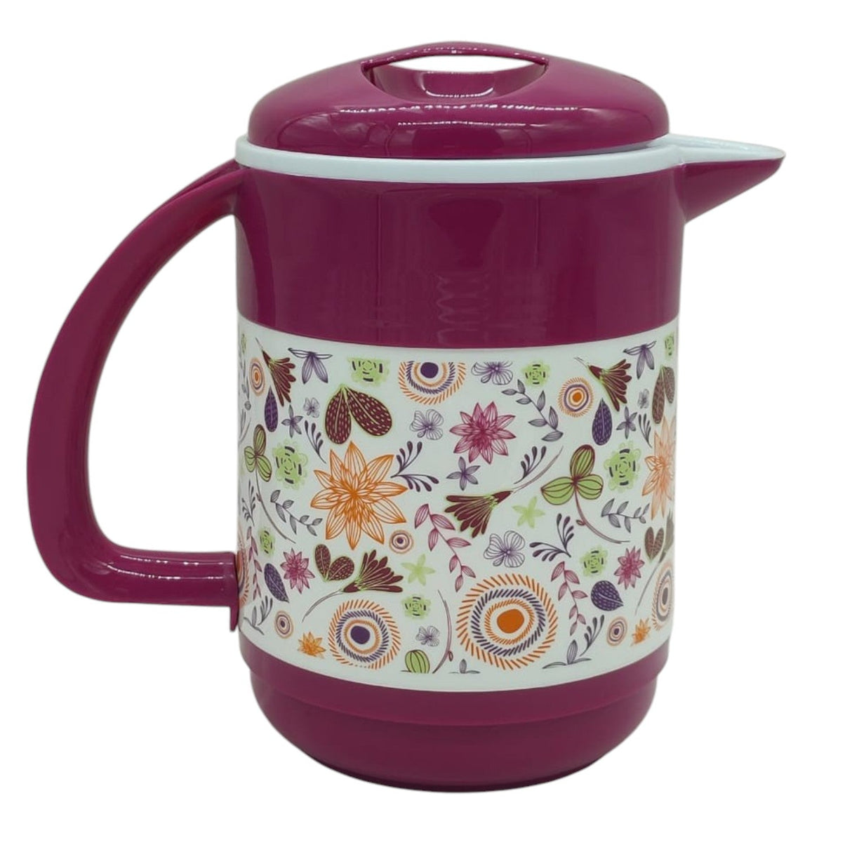 AKDC Plastic Jug 1Liter Pitcher Floral Print Clear Plastic Water Jug with Lid, Fridge Jug, Shatter Proof, Great for Iced Tea, Sangria, Lemonade, Juice - Al Kabayel Discount CentreAKDC Plastic Jug 1Liter Pitcher Floral Print Clear Plastic Water Jug with Lid, Fridge Jug, Shatter Proof, Great for Iced Tea, Sangria, Lemonade, JuiceJugsAKDCAl Kabayel Discount Centre