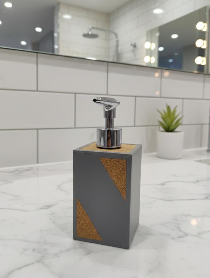 AKDC Plastic Liquid Soap Dispenser – Modern Gray Color, Durable Design for Bathroom or Kitchen Use - Al Kabayel Discount CentreAKDC Plastic Liquid Soap Dispenser – Modern Gray Color, Durable Design for Bathroom or Kitchen UseHolders & DispensersAKDCAl Kabayel Discount Centre