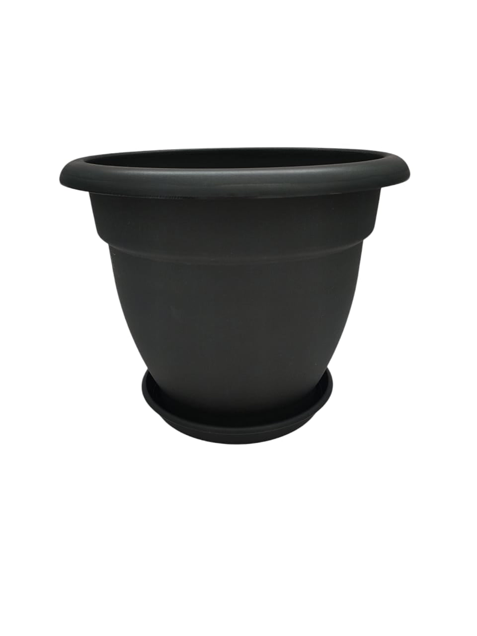 AKDC Plastic Planter With Tray Width 28CM Height 24CM Black Color - Al Kabayel Discount CentreAKDC Plastic Planter With Tray Width 28CM Height 24CM Black ColorFlower/Plant PotsAKDCAl Kabayel Discount Centre