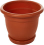 AKDC Plastic Planter With Tray Width 28CM Height 24CM Clay Color - Al Kabayel Discount CentreAKDC Plastic Planter With Tray Width 28CM Height 24CM Clay ColorFlower/Plant PotsAKDCAl Kabayel Discount Centre