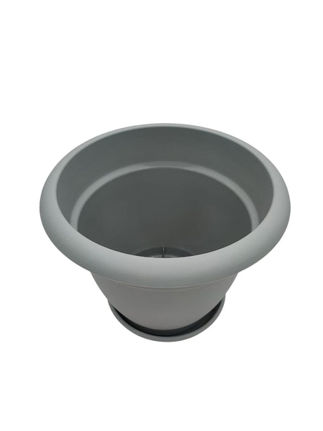 AKDC Plastic Planter With Tray Width 28CM Height 24CM - Al Kabayel Discount CentreAKDC Plastic Planter With Tray Width 28CM Height 24CMFlower/Plant PotsAKDCAl Kabayel Discount Centre