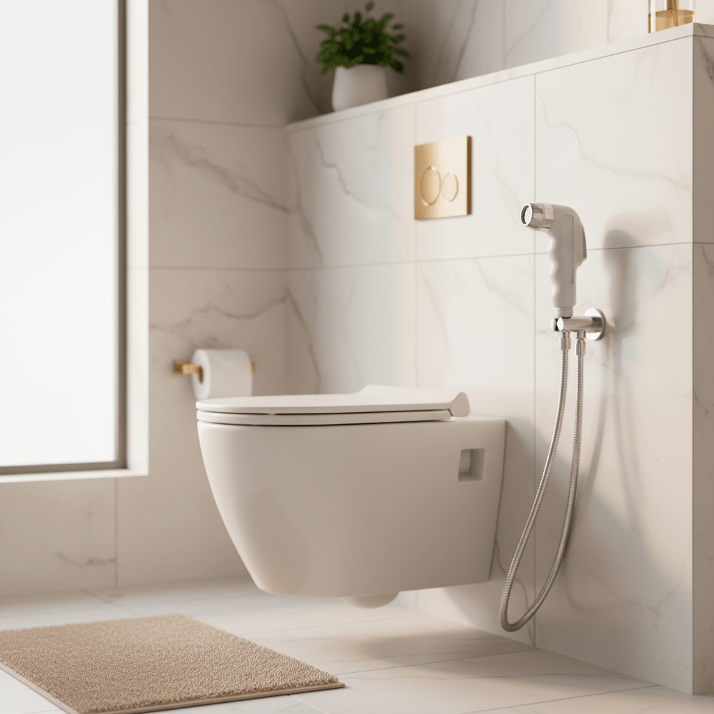 AKDC Plastic Shattaf Head – Handheld Bidet Spray Nozzle - White - Al Kabayel Discount CentreAKDC Plastic Shattaf Head – Handheld Bidet Spray Nozzle - WhiteKitchen & Bath FixturesAKDCAl Kabayel Discount Centre