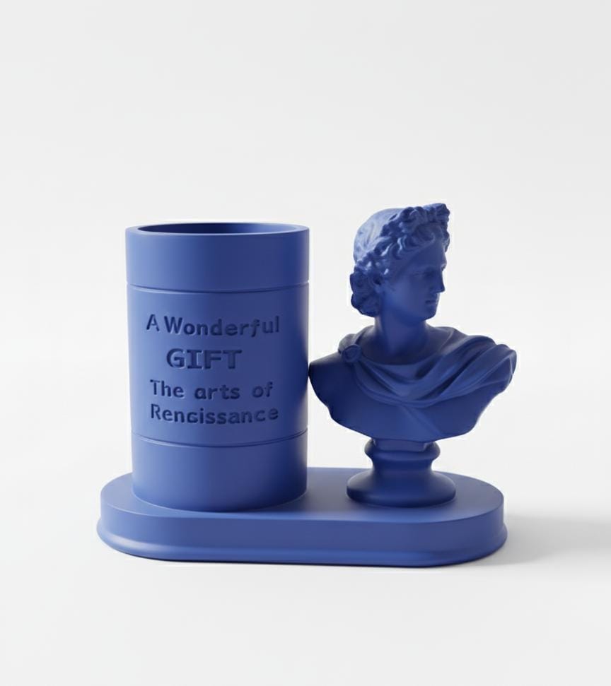 AKDC Polyresin Roman David Pen Holder Figurine – Blue Artistic Classic Desk Décor 16 cm - Al Kabayel Discount CentreAKDC Polyresin Roman David Pen Holder Figurine – Blue Artistic Classic Desk Décor 16 cmPen Holders & Desk OrganizersAKDCAl Kabayel Discount Centre