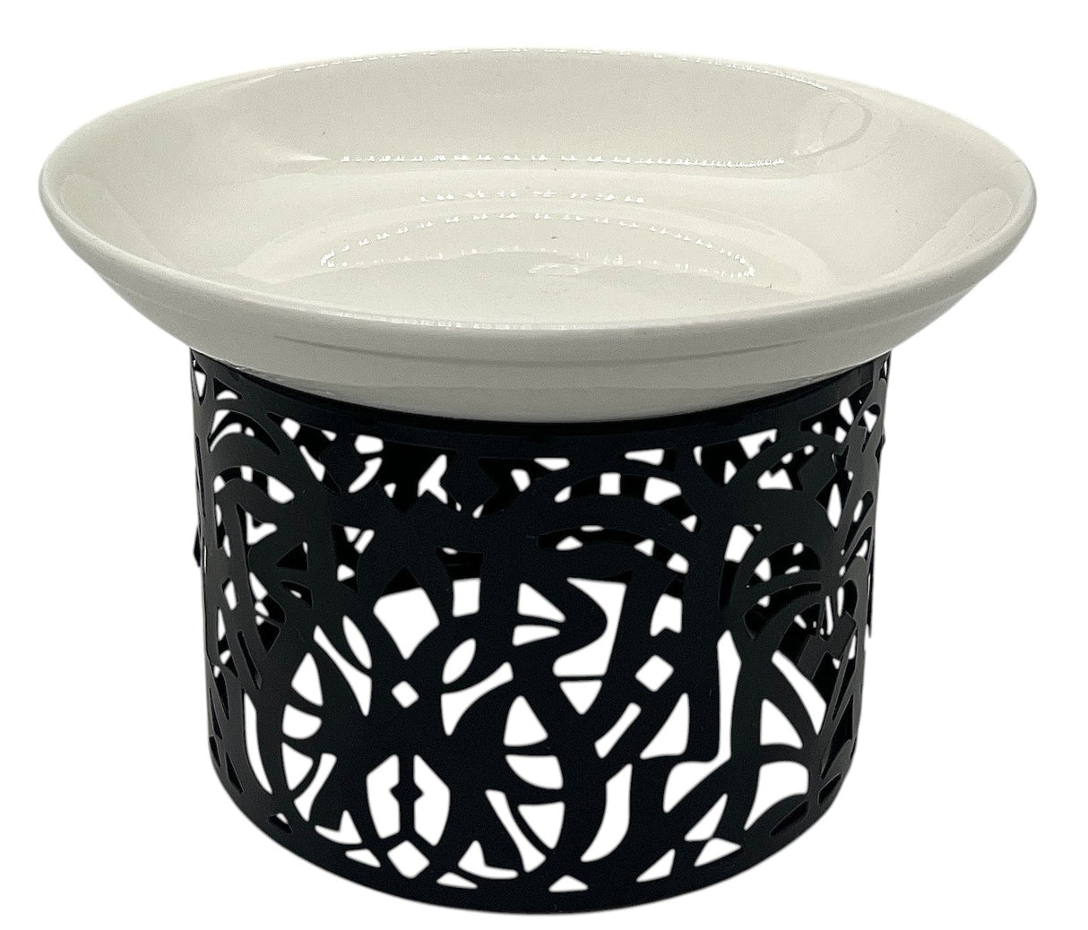 AKDC Porcelain Cake Tray with Metal Stand 15cm*15cm*10.5cm - Al Kabayel Discount CentreAKDC Porcelain Cake Tray with Metal Stand 15cm*15cm*10.5cmServing TraysAKDCAl Kabayel Discount Centre