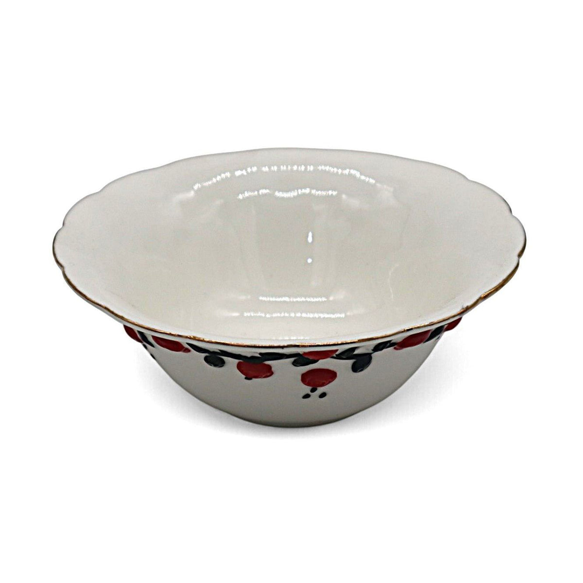 AKDC Porcelain Soup Bowl 16×5.5cm – White with Striking Red & Black Design - Al Kabayel Discount CentreAKDC Porcelain Soup Bowl 16×5.5cm – White with Striking Red & Black DesignBowlsAKDCAl Kabayel Discount Centre