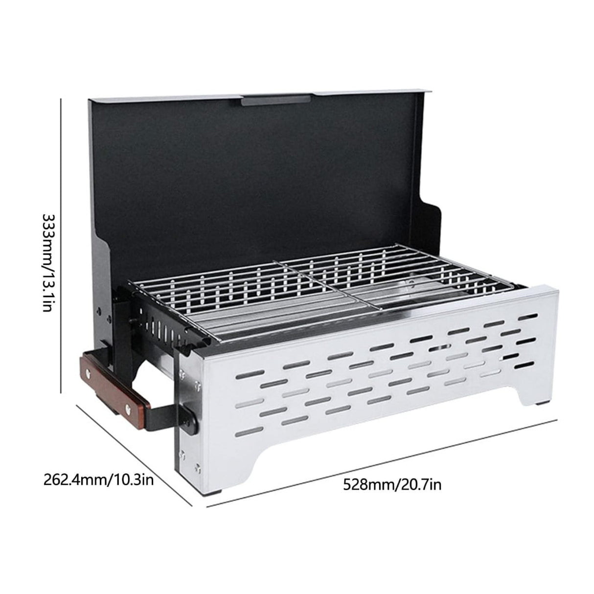 AKDC Portable BBQ Grill 50×26×13 cm – Foldable Lightweight Outdoor Barbecue Grill for Camping, Picnic & Travel - Al Kabayel Discount CentreAKDC Portable BBQ Grill 50×26×13 cm – Foldable Lightweight Outdoor Barbecue Grill for Camping, Picnic & TravelCamping & HikingAKDCAl Kabayel Discount Centre